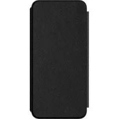 Oppo, Ohišje v obliki školjke za Oppo A77 Folio Flip Cover z držalom za kartice, ?rna
