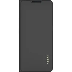 Oppo, Ohišje v obliki školjke za Oppo Reno 6 Pro Folio Flip Cover z držalom za kartice, ?rna