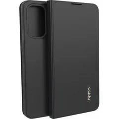 Oppo, Ohišje v obliki školjke za Oppo Find X3 Lite Folio Flip Cover z držalom za kartice, ?rna