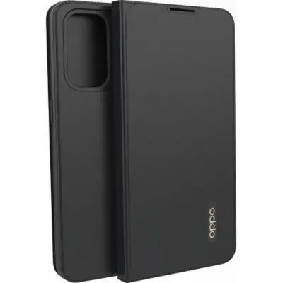 Oppo, Ohišje v obliki školjke za Oppo Find X3 Lite Folio Flip Cover z držalom za kartice, ?rna
