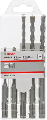 BOSCH SDS PLUS-1 SET SVEDROV. 5/6/6/8/10