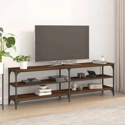 The Living Store TV omarica rjavi hrast 160x30x50 cm inženirski les - TV Omarica