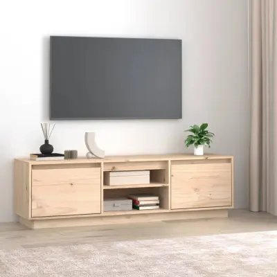 The Living Store TV omarica 140x35x40 cm trdna borovina - TV Omarica