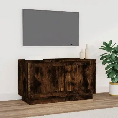 The Living Store TV omarica dimljeni hrast 80x35x45 cm inženirski les - TV Omarica