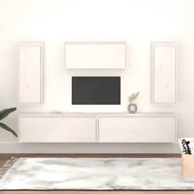 The Living Store TV omarica 5 kosov bela trdna borovina - TV Omarica