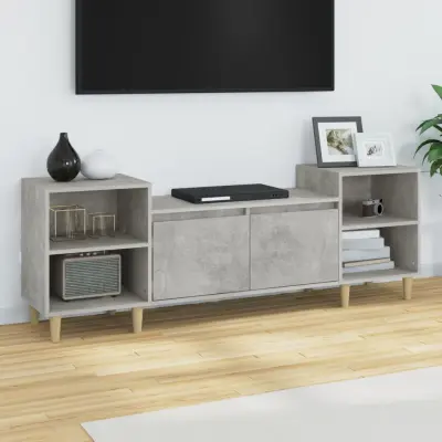 The Living Store TV omarica betonsko siva 160x35x55 cm inženirski les - TV Omarica