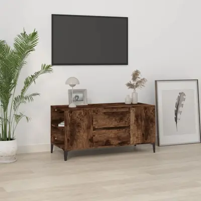 The Living Store TV omarica dimljeni hrast 102x44,5x50 cm inženirski les - TV Omarica