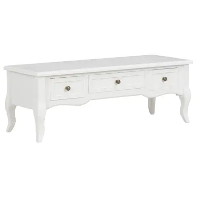 The Living Store TV omarica iz lesa 100x35x35 cm bela - TV Omarica