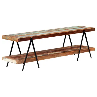 The Living Store TV omarica 160x40x50 cm iz trdnega predelanega lesa - TV Omarica