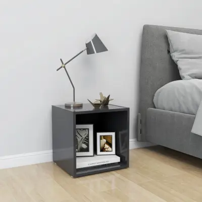 The Living Store TV omarica siva 37x35x37 cm iverna plošča - TV Omarica