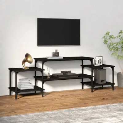 The Living Store TV omarica črna 157x35x52 cm inženirski les - TV Omarica