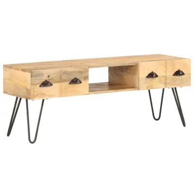 The Living Store TV omarica iz trdnega mangovega lesa 120x35x45 cm - TV Omarica