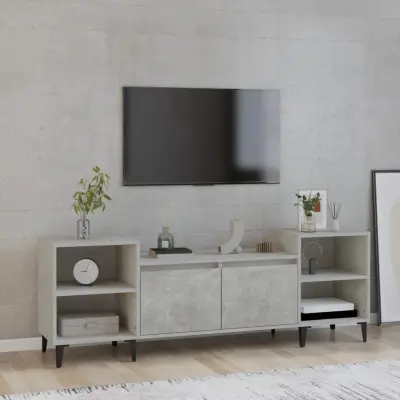 The Living Store TV omarica betonsko siva 160x35x55 cm inženirski les - TV Omarica