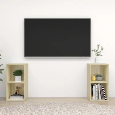The Living Store TV omarica 2 kosa sonoma hrast 72x35x36,5 cm iverna pl. - TV Omarica