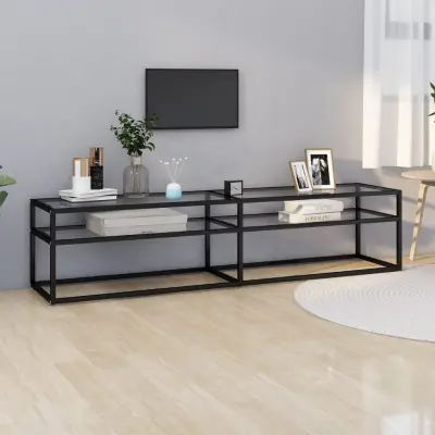 The Living Store TV omarica prozorna 180x40x40,5 cm kaljeno steklo - TV Omarica