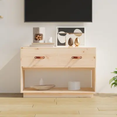 The Living Store TV omarica 90x40x60 cm trdna borovina - TV Omarica