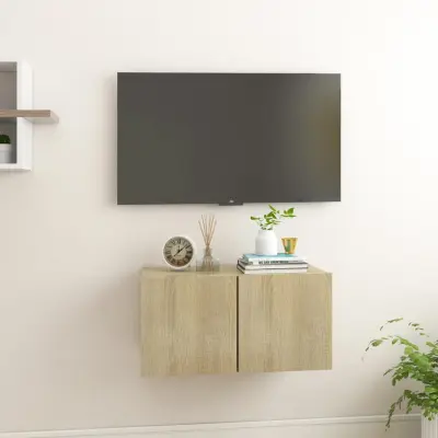 The Living Store Viseča TV omarica sonoma hrast 60x30x30 cm - TV Omarica