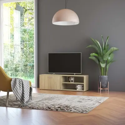 The Living Store TV omarica sonoma hrast 120x34x37 cm iverna plošča - TV Omarica