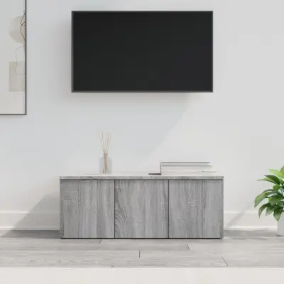 The Living Store TV omarica siva sonoma 80x34x30 cm inženirski les - TV Omarica