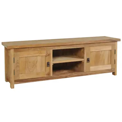 The Living Store TV omarica trdna tikovina 120x30x40 cm - TV Omarica