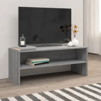 The Living Store TV omarica siva sonoma 100x40x40 cm inženirski les - TV Omarica