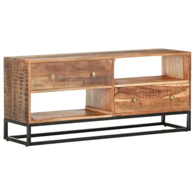The Living Store TV omarica 120x30x50 cm robusten akacijev les - TV Omarica