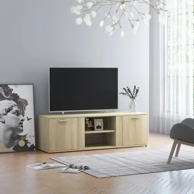 The Living Store TV omarica sonoma hrast 120x34x37 cm iverna plošča - TV Omarica