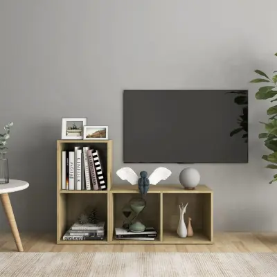 The Living Store TV omarica 2 kosa sonoma hrast 72x35x36,5 cm iverna pl. - TV Omarica