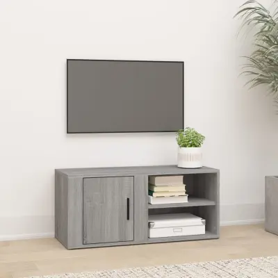 The Living Store TV omarica siva sonoma 80x31,5x36 cm inženirski les - TV Omarica