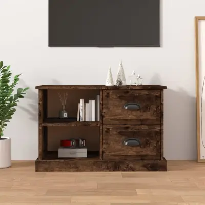 The Living Store TV omarica dimljeni hrast 73x35,5x47,5 cm inženirski les - TV Omarica