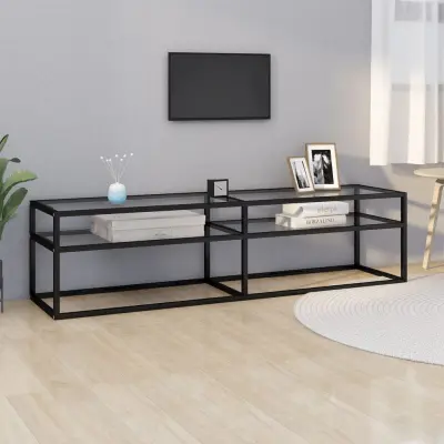 The Living Store TV omarica prozorna 160x40x40,5 cm kaljeno steklo - TV Omarica