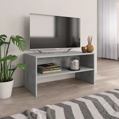 The Living Store TV omarica betonsko siva 80x40x40 cm iverna plošča - TV Omarica