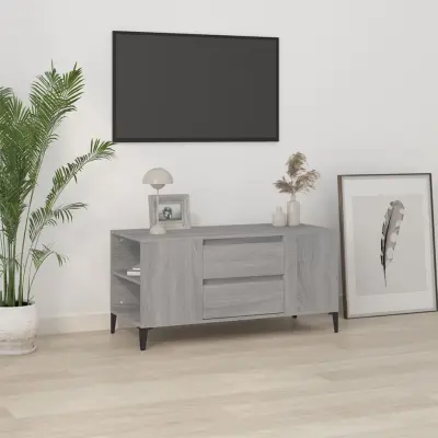 The Living Store TV omarica siva sonoma 102x44,5x50 cm inženirski les - TV Omarica