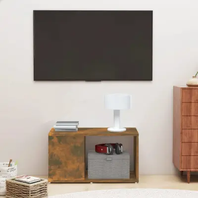 The Living Store TV omarica dimljeni hrast 60x24x32 cm inženirski les - TV Omarica