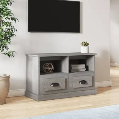 The Living Store TV omarica siva sonoma 80x35x50 cm inženirski les - TV Omarica