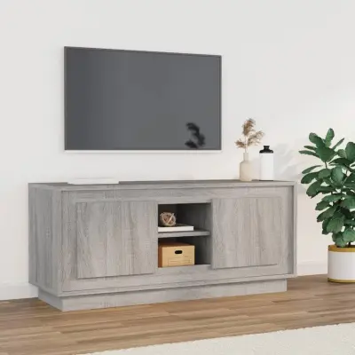 The Living Store TV omarica siva sonoma 102x35x45 cm inženirski les - TV Omarica