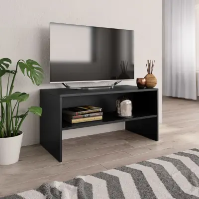 The Living Store TV omarica črna 80x40x40 cm iverna plošča - TV Omarica