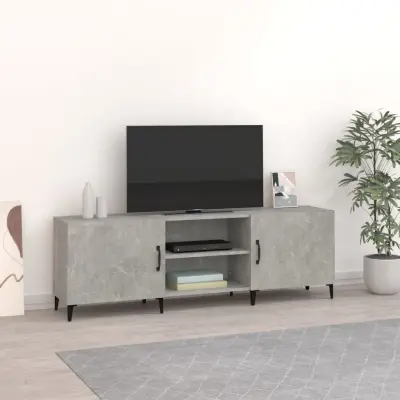 The Living Store TV omarica betonsko siva 150x30x50 cm inženirski les - TV Omarica