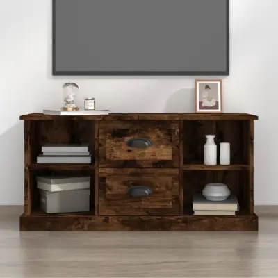 The Living Store TV omarica dimljeni hrast 99,5x35,5x48 cm inženirski les - TV Omarica