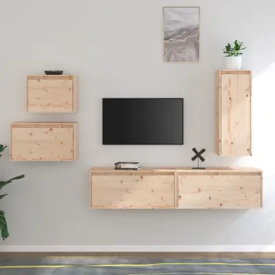 The Living Store TV omarica 5 kosov trdna borovina - TV Omarica