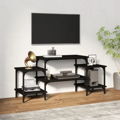 The Living Store TV omarica črna 117x35x52 cm inženirski les - TV Omarica