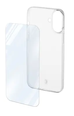 CELLULARLINE iPhone 16 Komplet steklo + ovitek