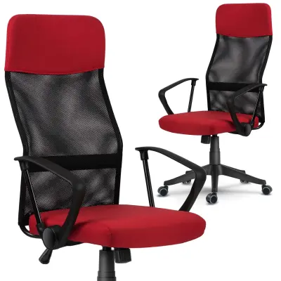 Pisarniški fotelj iz Microsyka Sofotel Sydney Red-Black