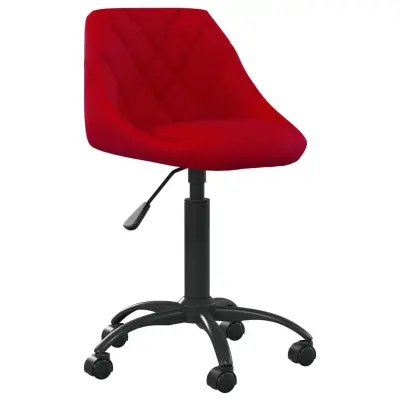 vidaXL Pisarniški stol vinsko rdeč žamet