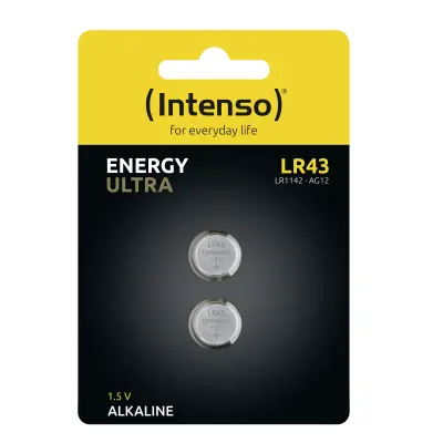 Intenso baterija LR43 Energy Ultra, 2kos