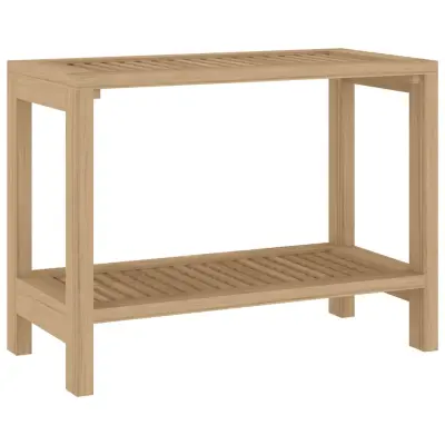 vidaXL Kopalniška mizica 60x30x45 cm trdna tikovina