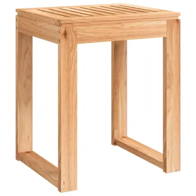 vidaXL Kopalniški stolček 40x30x46 cm trdna orehovina