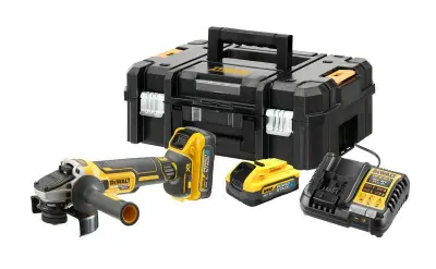 DEWALT KOTNI BRUSILNIK 18V ​​DCG409H2T 2x5,0Ah POWERSTACK FLEXVOLT ADVANTAGE