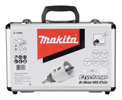 MAKITA BIM EZYCHANGE SET VRTNIH ŽAG 5 kos. (ELEKTRIČAR) 32,41,51,73,83mm+1WP+1 ADAPTER
