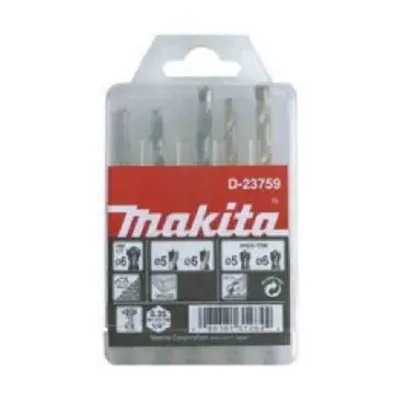 MAKITA SET MEŠANIH SVEDLOV 1/4" IMBUS /5 kos.